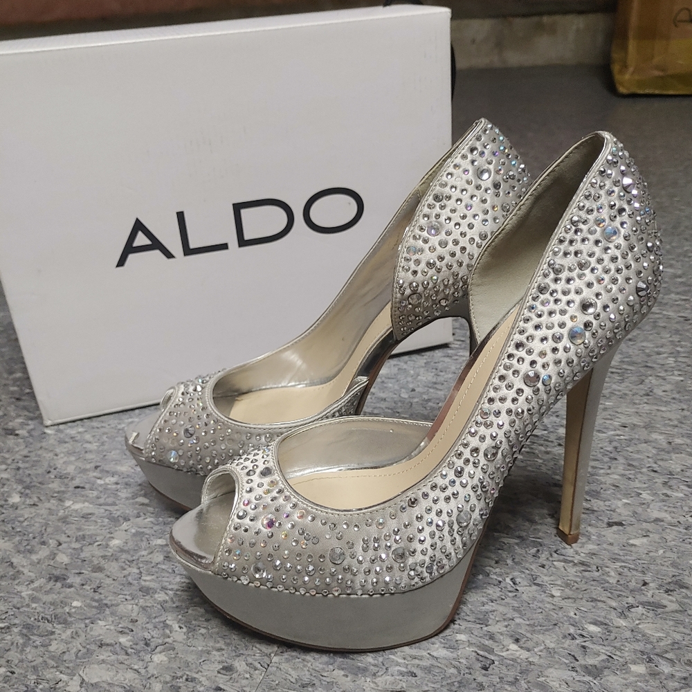 Aldo Sequenced Bedazzled Heels